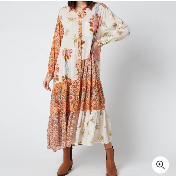Free People Days of Ditzies Dress - Cool Combo size S - Picture 1 of 10